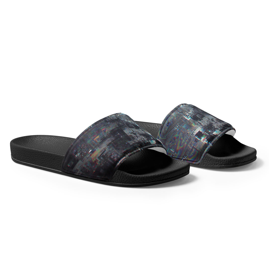 Glitchwear Men's Slides, AI Signature Style AI-Designed 15, view 5