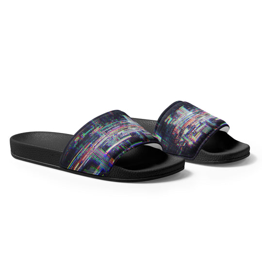 Glitchwear Men's Slides, AI Signature Style AI-Designed 29, view 5