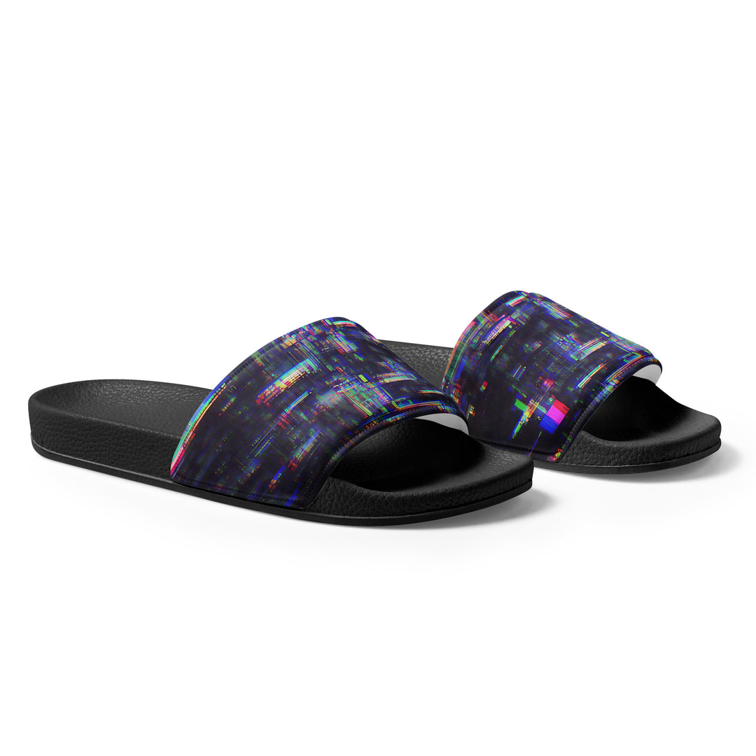 Glitchwear Men's Slides, AI Signature Style AI-Designed 32, view 5