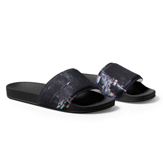 Glitchwear Men's Slides, AI Signature Style AI-Designed 33, view 5