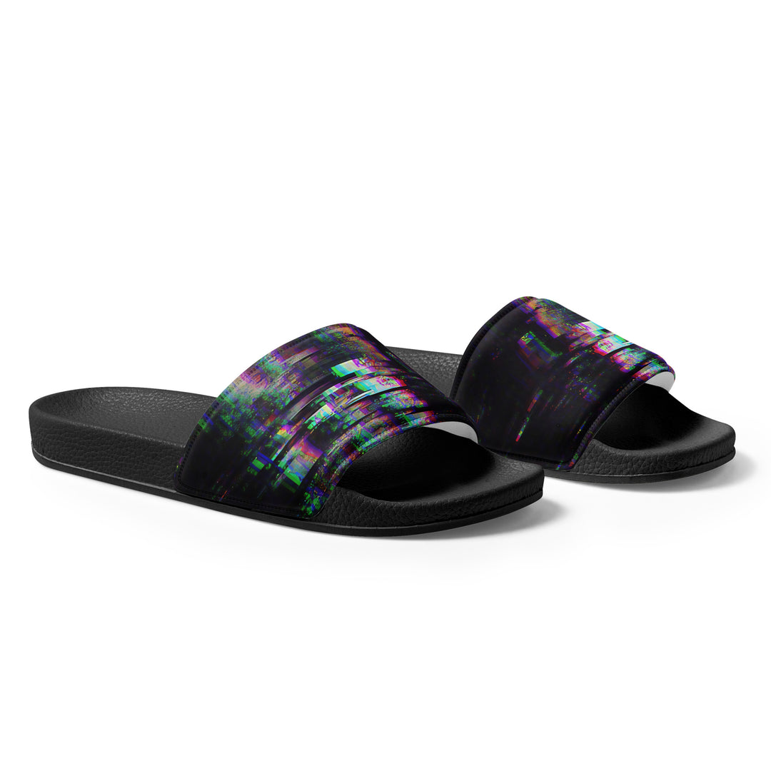 Glitchwear Men's Slides, AI Signature Style AI-Designed 35, view 5