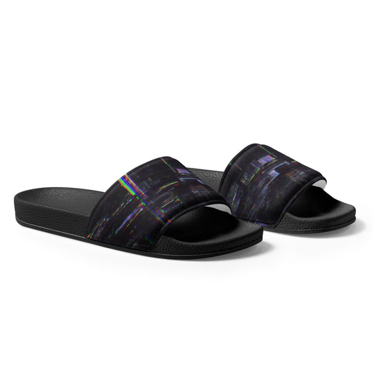 Glitchwear Men's Slides, AI Signature Style AI-Designed 36, view 5