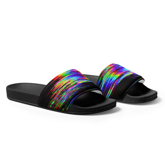 Glitchwear Men's Slides, AI Signature Style AI-Designed 42, view 5