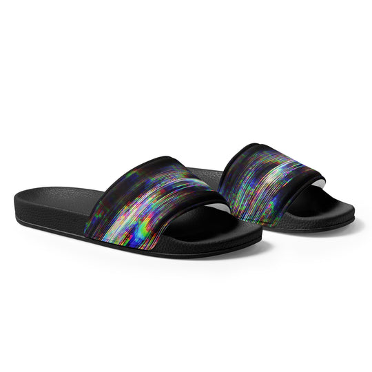 Glitchwear Men's Slides, AI Signature Style AI-Designed 44, view 5