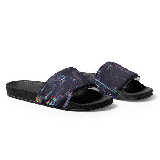 Glitchwear Men's Slides, AI Signature Style AI-Designed 25, view 5