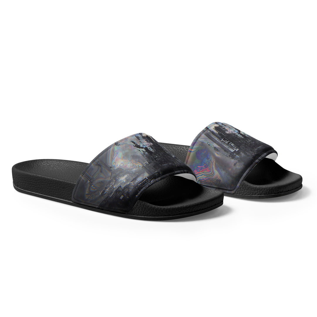 Glitchwear Men's Slides, AI Signature Style AI-Designed 14, view 5