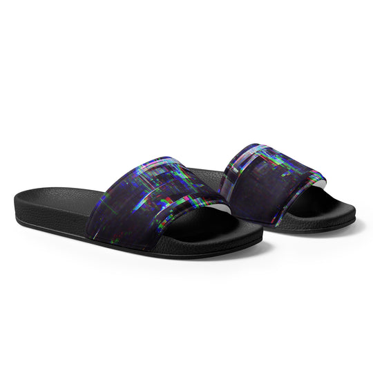 Glitchwear Men's Slides, AI Signature Style AI-Designed 24, view 5
