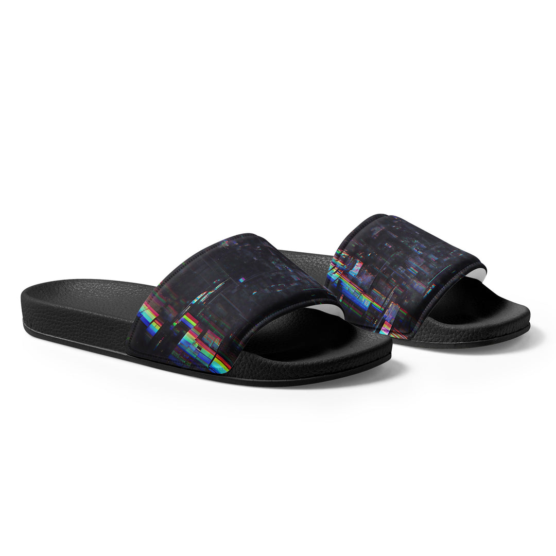 Glitchwear Men's Slides, AI Signature Style AI-Designed 26, view 5
