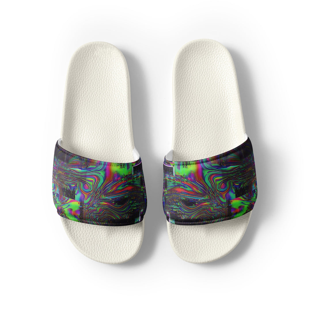 Glitchwear Men's Slides, AI Signature Style AI-Designed 6, view 8