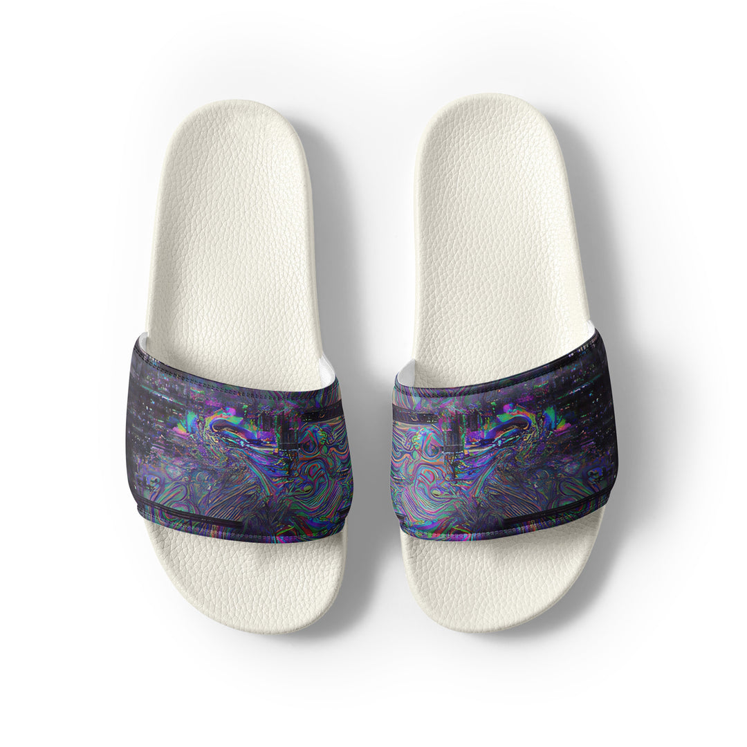 Glitchwear Men's Slides, AI Signature Style AI-Designed 7, view 8