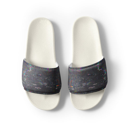 Glitchwear Men's Slides, AI Signature Style AI-Designed 8, view 8