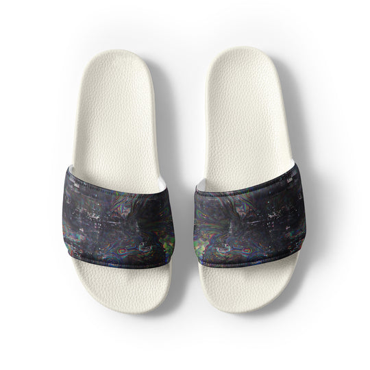 Glitchwear Men's Slides, AI Signature Style AI-Designed 9, view 8