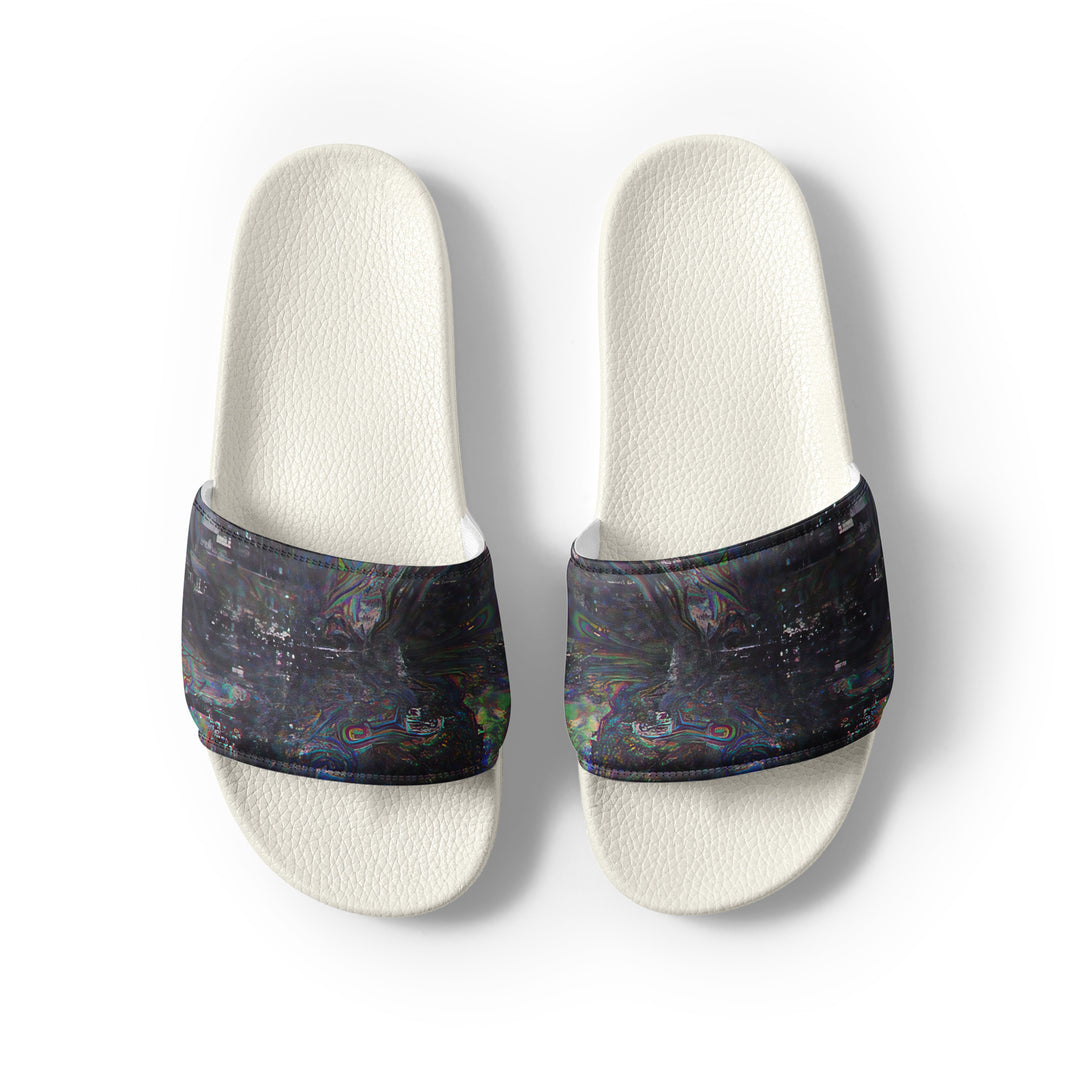 Glitchwear Men's Slides, AI Signature Style AI-Designed 9, view 8