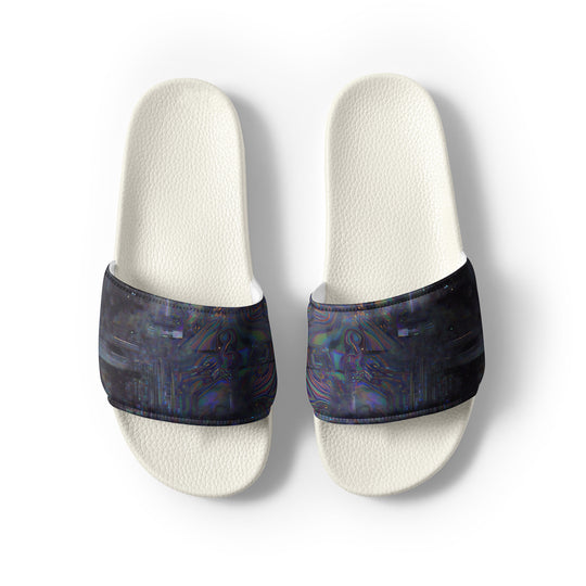 Glitchwear Men's Slides, AI Signature Style AI-Designed 10, view 8
