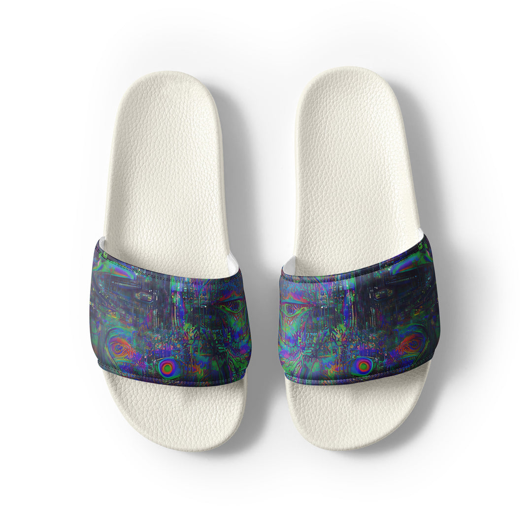 Glitchwear Men's Slides, AI Signature Style AI-Designed 11, view 8