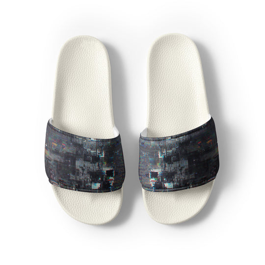 Glitchwear Men's Slides, AI Signature Style AI-Designed 15, view 8
