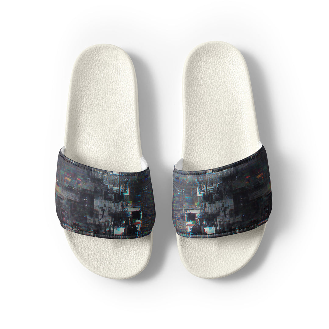 Glitchwear Men's Slides, AI Signature Style AI-Designed 15, view 8