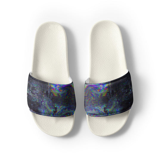 Glitchwear Men's Slides, AI Signature Style AI-Designed 17, view 8