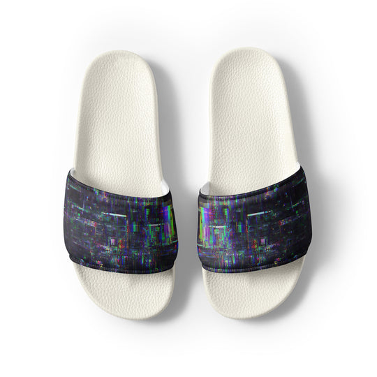 Glitchwear Men's Slides, AI Signature Style AI-Designed 30, view 8