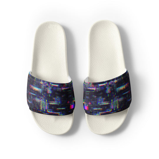 Glitchwear Men's Slides, AI Signature Style AI-Designed 32, view 8