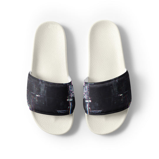 Glitchwear Men's Slides, AI Signature Style AI-Designed 33, view 8