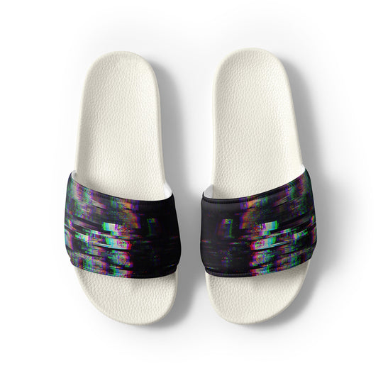 Glitchwear Men's Slides, AI Signature Style AI-Designed 35, view 8
