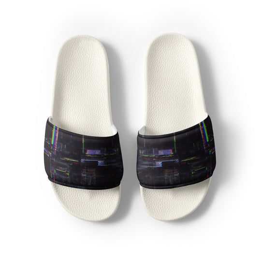 Glitchwear Men's Slides, AI Signature Style AI-Designed 36, view 8