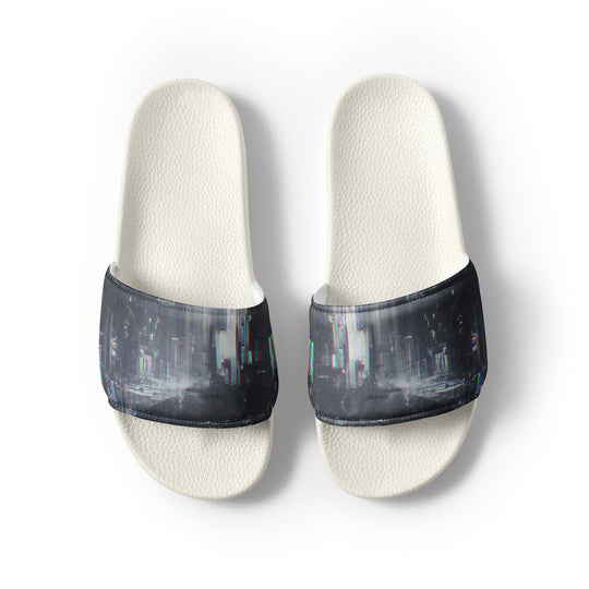 Glitchwear Men's Slides, AI Signature Style AI-Designed 39, view 8