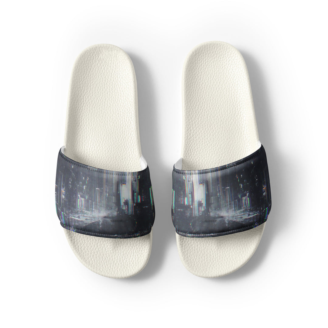 Glitchwear Men's Slides, AI Signature Style AI-Designed 39, view 8