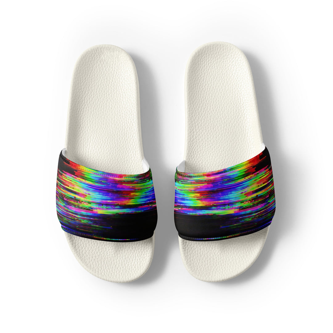 Glitchwear Men's Slides, AI Signature Style AI-Designed 42, view 8