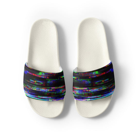 Glitchwear Men's Slides, AI Signature Style AI-Designed 45, view 8
