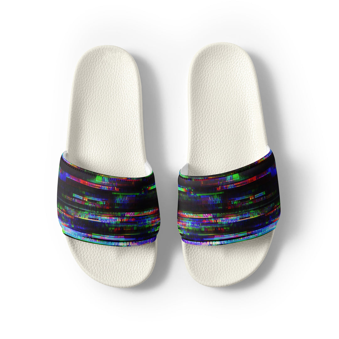 Glitchwear Men's Slides, AI Signature Style AI-Designed 45, view 8