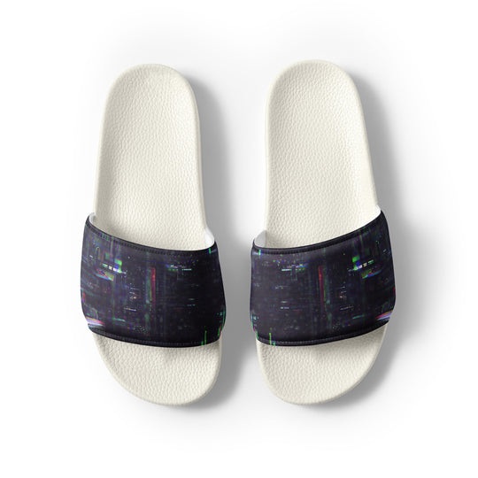Glitchwear Men's Slides, AI Signature Style AI-Designed 25, view 8