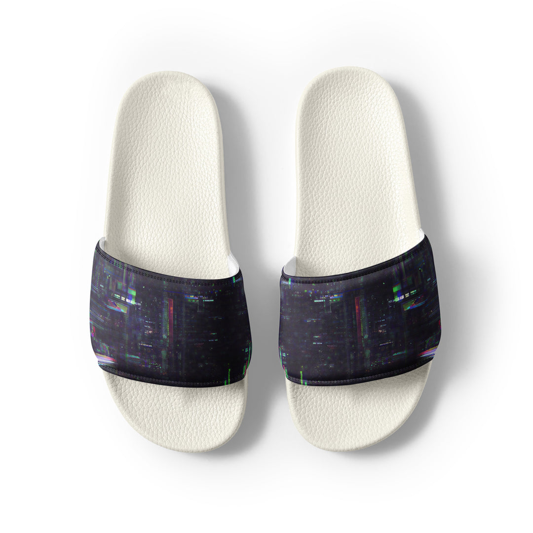 Glitchwear Men's Slides, AI Signature Style AI-Designed 25, view 8