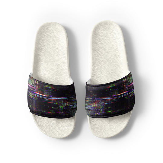 Glitchwear Men's Slides, AI Signature Style AI-Designed 27, view 8