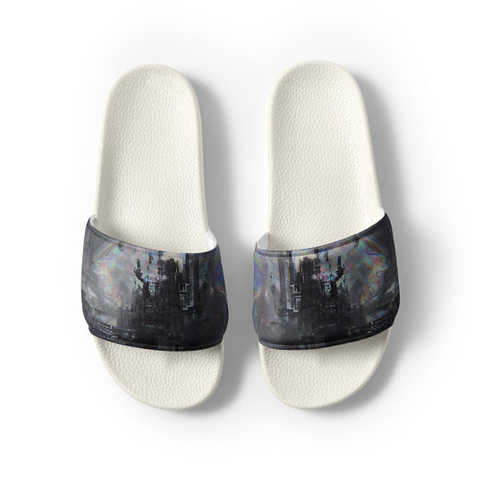 Glitchwear Men's Slides, AI Signature Style AI-Designed 14, view 8