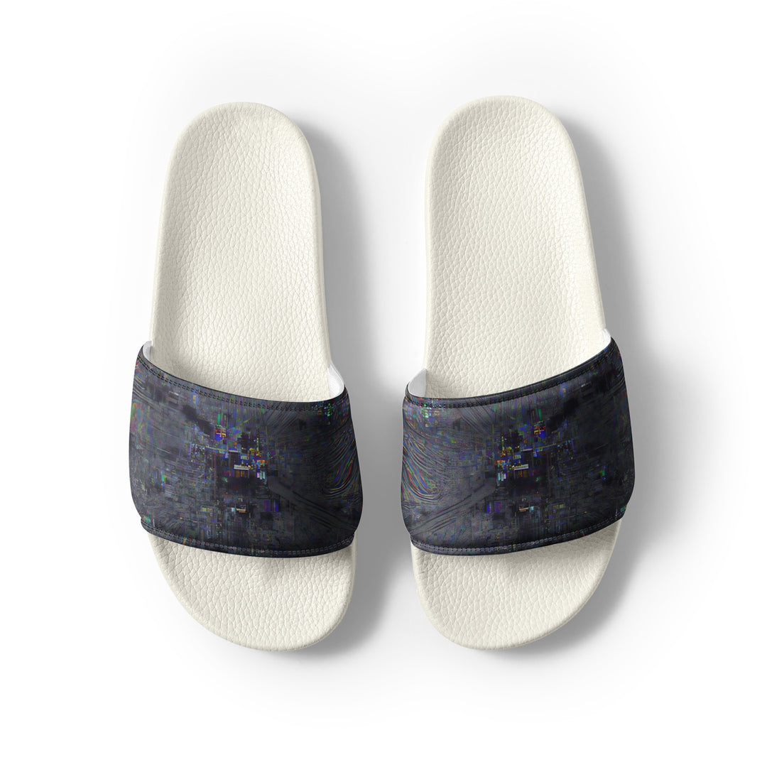 Glitchwear Men's Slides, AI Signature Style AI-Designed 20, view 8