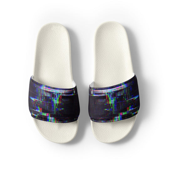 Glitchwear Men's Slides, AI Signature Style AI-Designed 24, view 8