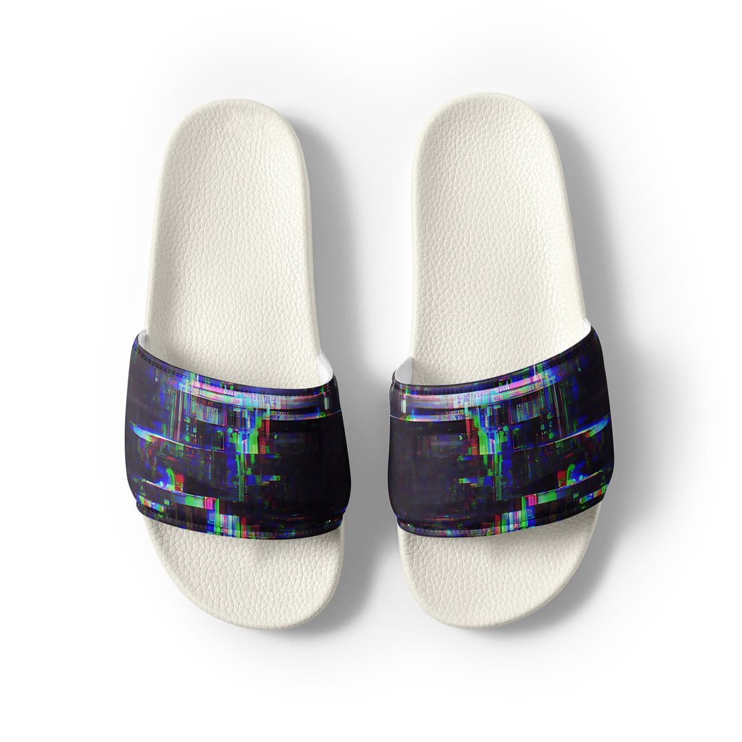 Glitchwear Men's Slides, AI Signature Style AI-Designed 24, view 8