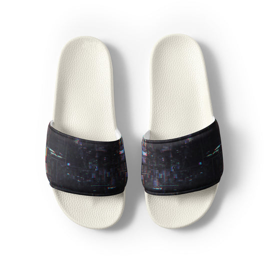 Glitchwear Men's Slides, AI Signature Style AI-Designed 26, view 8