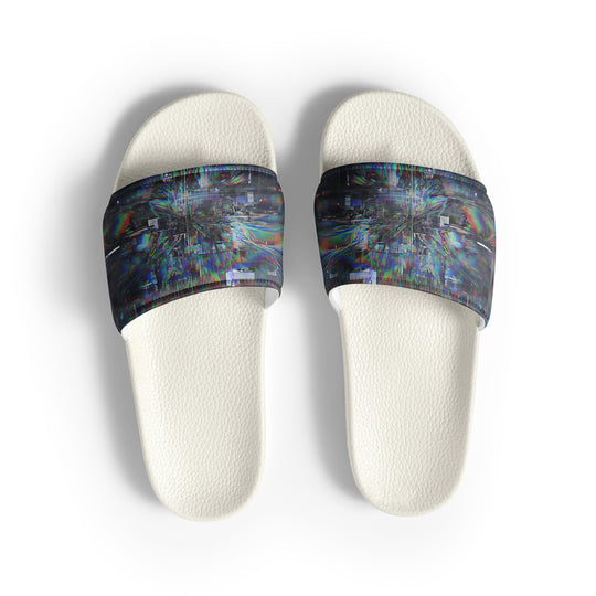 Glitchwear Men's Slides, AI Signature Style AI-Designed 3, view 2