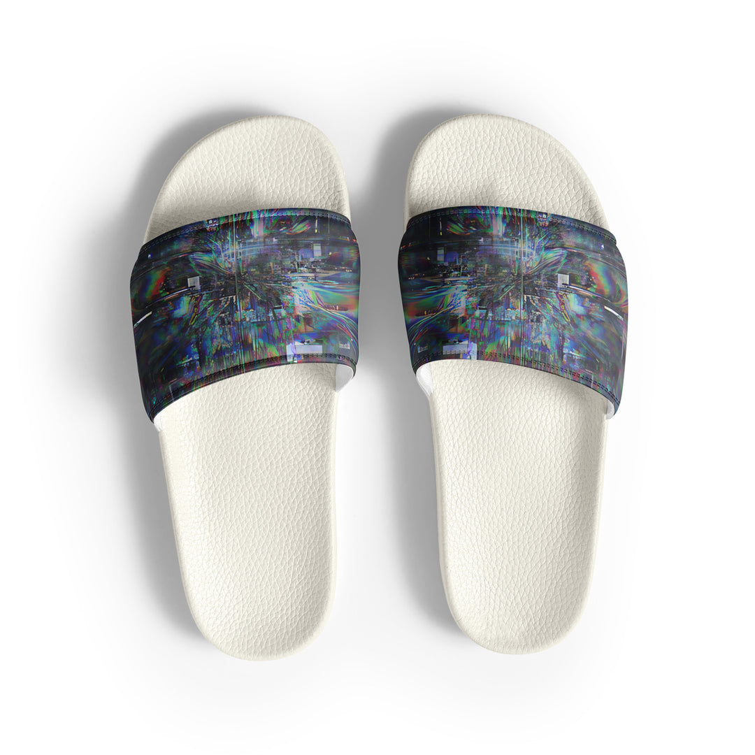 Glitchwear Men's Slides, AI Signature Style AI-Designed 3, view 2