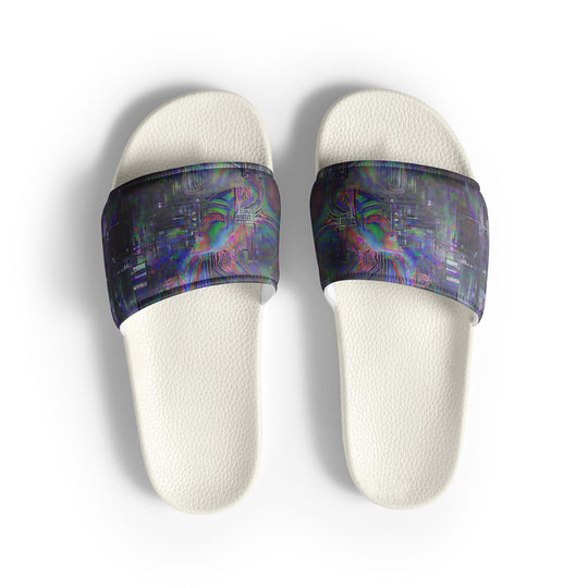 Glitchwear Men's Slides, AI Signature Style AI-Designed 4, view 2