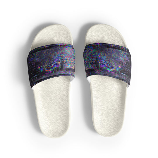 Glitchwear Men's Slides, AI Signature Style AI-Designed 7, view 2