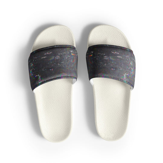 Glitchwear Men's Slides, AI Signature Style AI-Designed 8, view 2