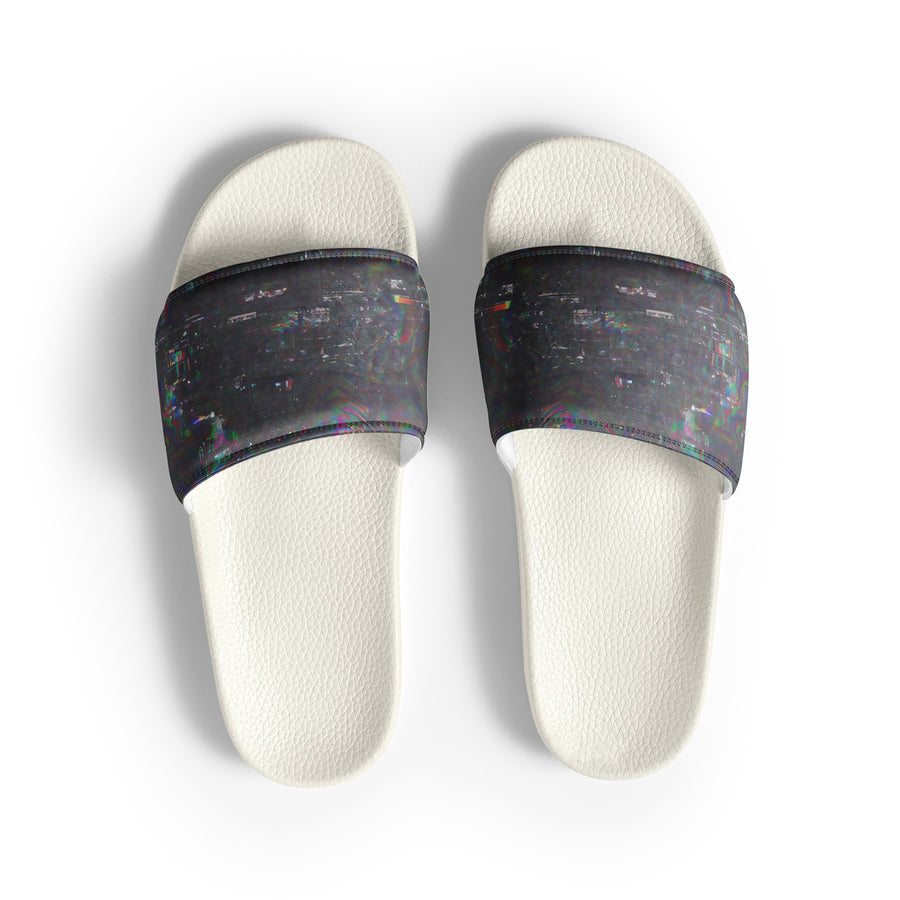 Glitchwear Men's Slides, AI Signature Style AI-Designed 8, view 2