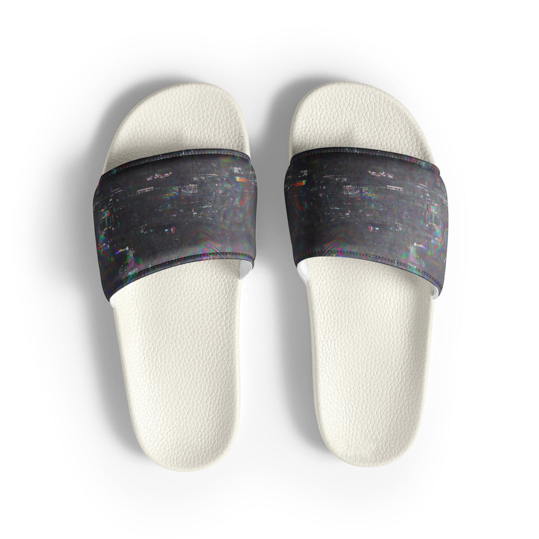 Glitchwear Men's Slides, AI Signature Style AI-Designed 8, view 2