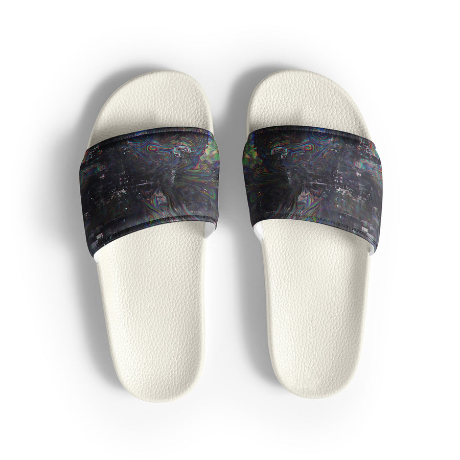 Glitchwear Men's Slides, AI Signature Style AI-Designed 9, view 2