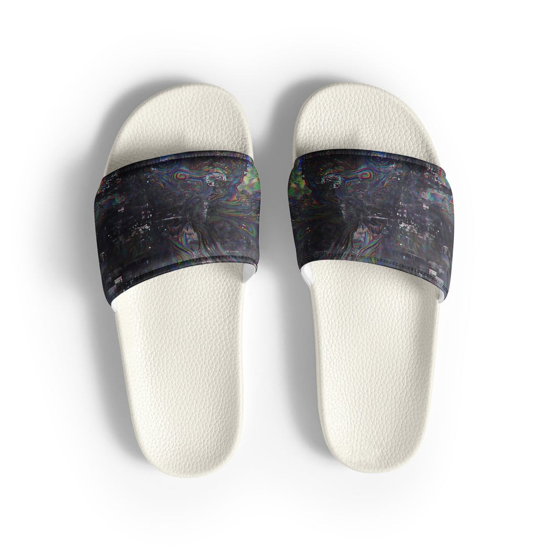 Glitchwear Men's Slides, AI Signature Style AI-Designed 9, view 2