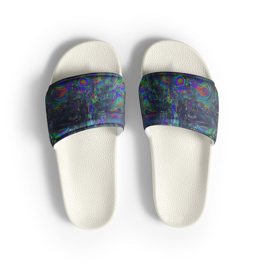 Glitchwear Men's Slides, AI Signature Style AI-Designed 11, view 2